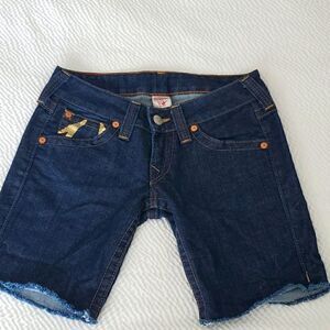 True Religion denim shorts, size 27